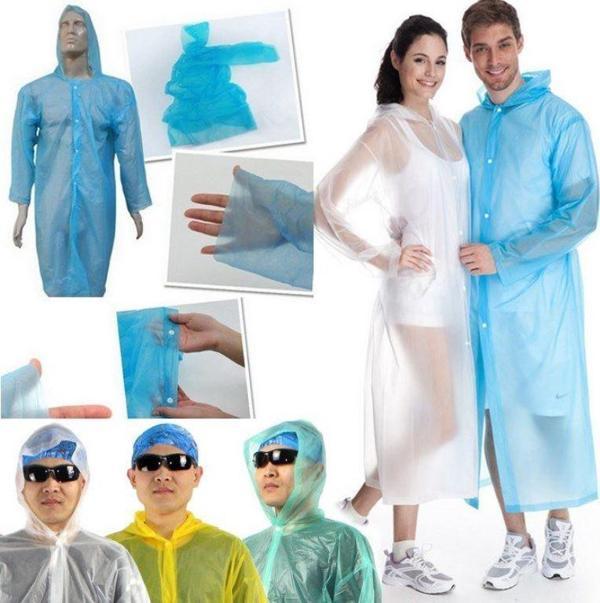 Tek Kullanımlık Çıtçıtlı Yağmurluk ( 5 Adet )  - Image 1