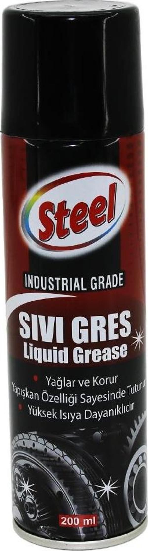STEEL ST-1304 SIVI GRES SPREY 200ML YAĞLAR - KORUR - ISIYA DAYANIKLI  - Image 1