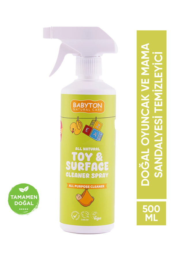 Doğal Oyuncak ve Mama Sandalyesi Temizleyici Sprey 500 ml - Image 1