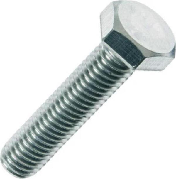 M10x60 DIN933 Cıvata(ALTIGEN) 8.8 Beyaz 5 Li Paket - Image 1