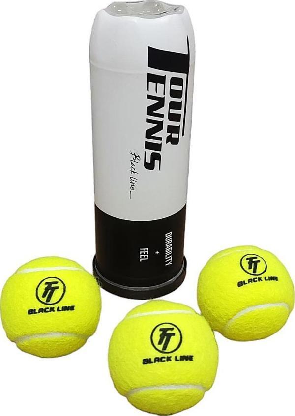 Avessa Tz-2 Maç Tenis Topu Black Line 3lü - Image 1