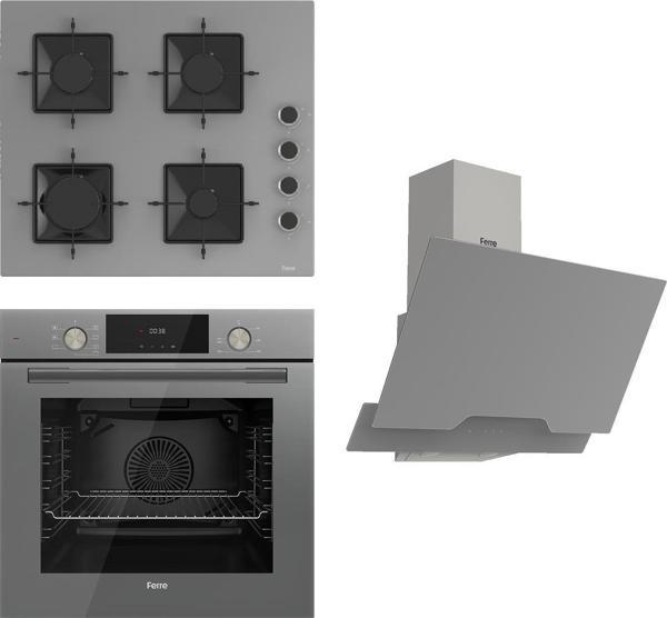 Ferre Flowart Ss Serisi Gri Set (ss208 + Qms63cpr +d065 )  - Image 1