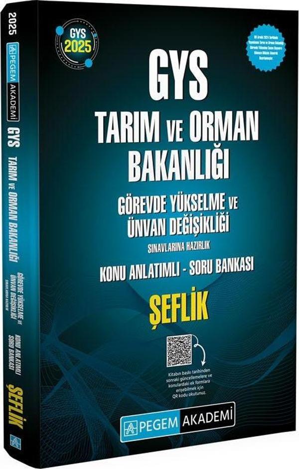 2025 GYS Tarım ve Orman Bakanlığı Görevde Yükselme Sınavlarına Hazırlık Konu Anlatımlı Soru Bankası - Pegem Akademi Yayıncılık - Image 1