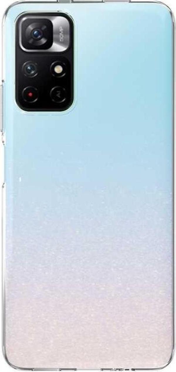 Xiaomi Poco M4 Pro 5G Kılıf İnce ve Esnek Şeffaf Süper Silikon - Image 1