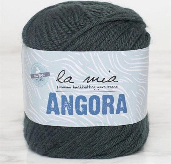 La Mia Angora 50gr. Koyu Yeşil El Örgü İpi - L131 - 34215 - Image 1