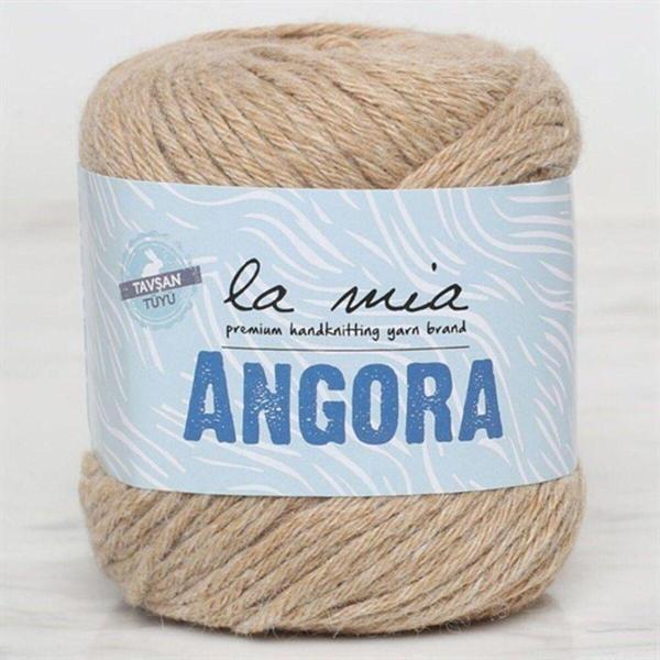 La Mia Angora 50gr Açık Kahve El Örgü İpi - L098 - 33806 - Image 1