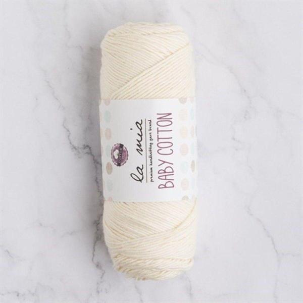La Mia Baby Cotton Krem El Örgü İpi - L002 - 33636 - Image 1