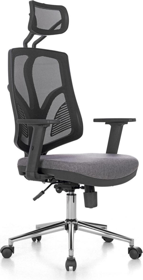 RiseOfis Oskar Çalışma Koltuğu Krom Yıldız Ayak Multi Tilt Mekanizma - Image 1