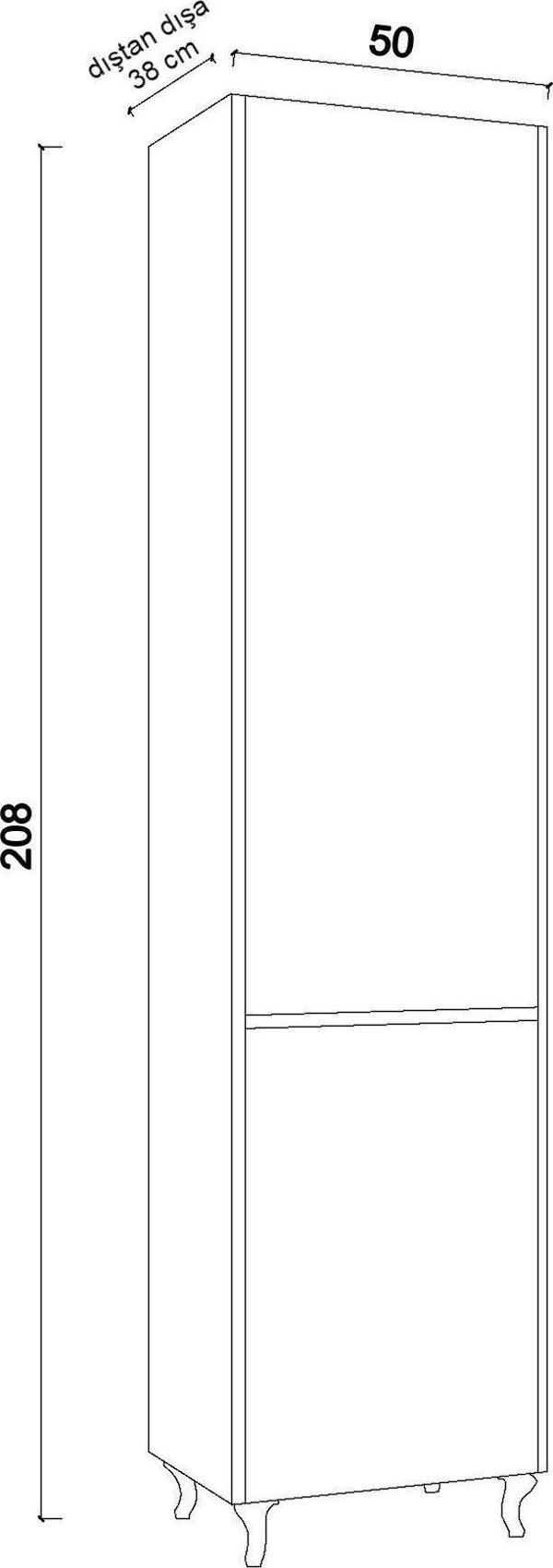 Liyano 208 Cm Kombi Dolabı - Image 1