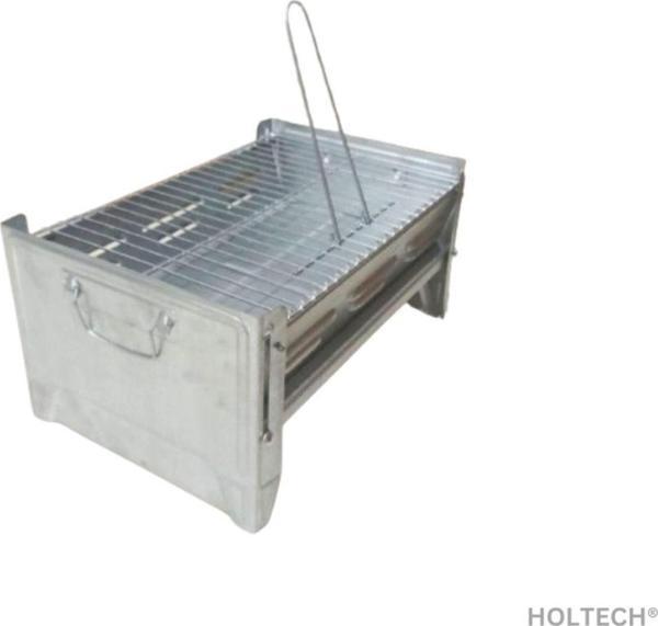 Holtech Portatif Çantalı Katlanır Paslanmaz Taşınabilir Çelik Mangal Fonksiyonel Izgaralı Barbekü - Image 1