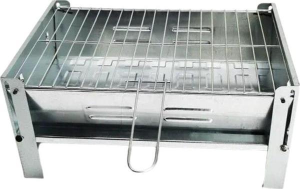 Holtech Katlanır Mangal Taşınabilir Çantalı Yer Kaplamaz Kamp Tipi Çelik Mangal - Image 1