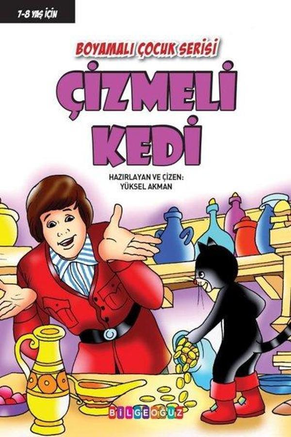 Çizmeli Kedi - Boyamalı Çocuk Serisi - Bilgeoğuz Yayınları - Image 1
