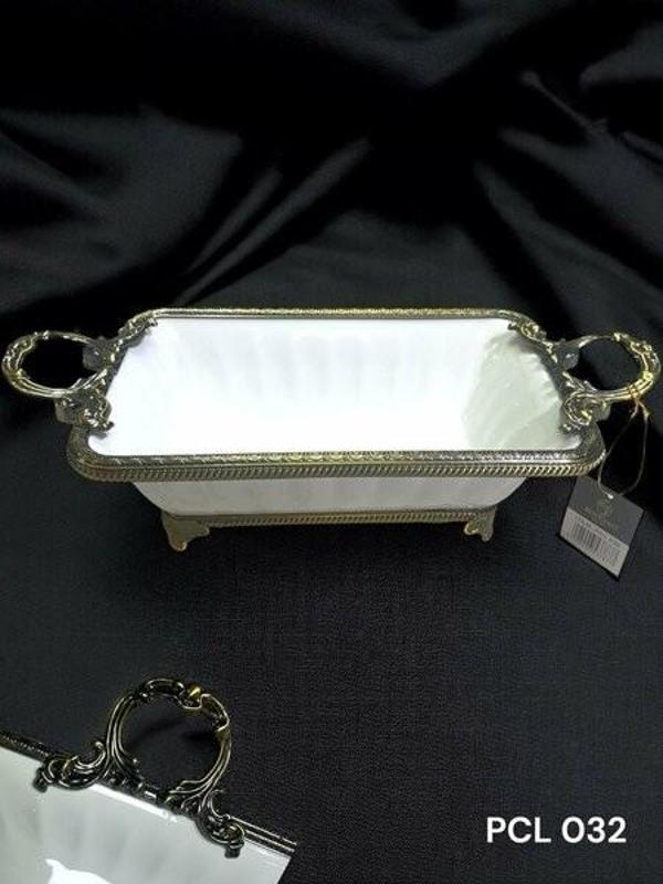 Roy King Elegance Dikdörtgen Derin Sunum Tabak Antıque 37 Cm Pcl032  - Image 1