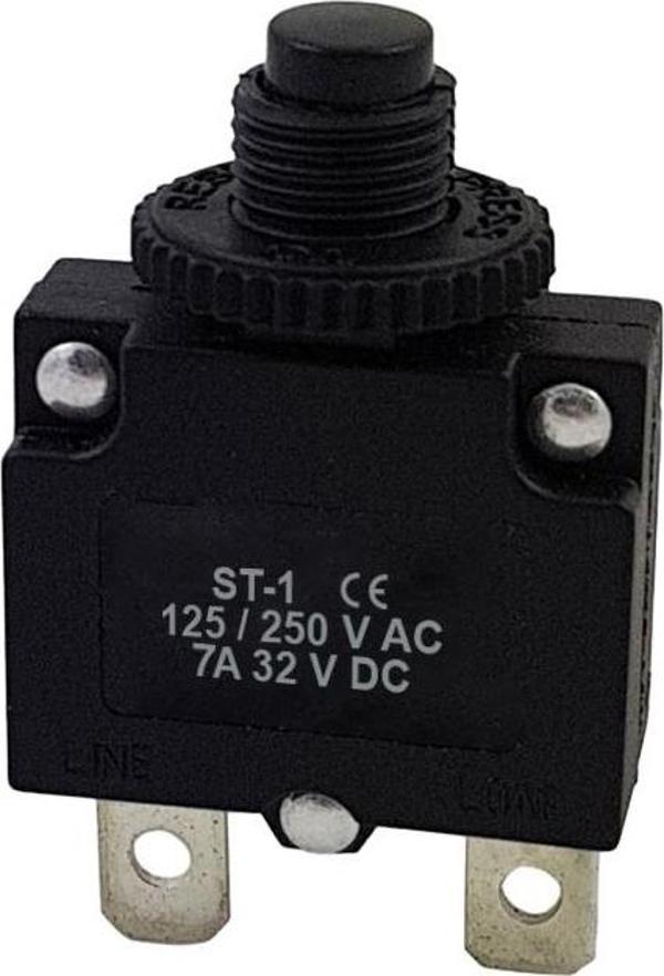 Ayt Termik Resetli Sigorta 125/250V AC 32V DC 7 Amper IC-271S ST-1 Termik Sigorta Devre Kesici - Image 1