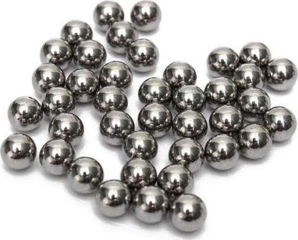 Ayt Ticaret 50 Adet Çelik Bilye Nikel Kaplamalı 1.Kalite Paslanmazdan Üretilmiş Bilye 9,5mm Ölçüde - Image 1