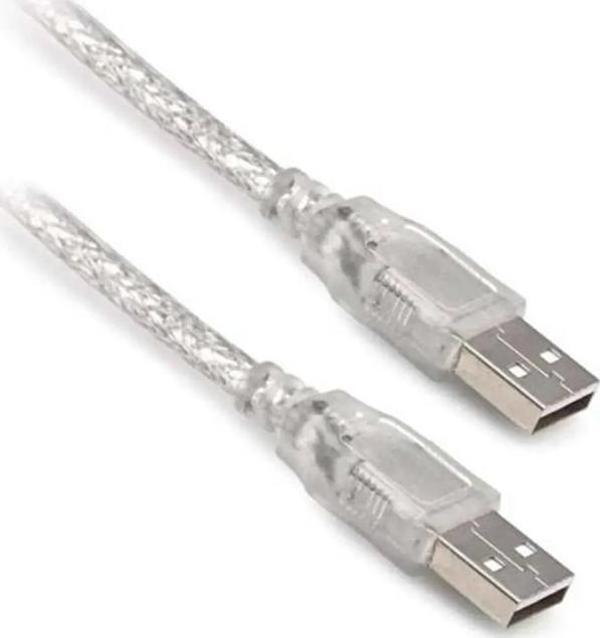 POWERMASTER 3 METRE 2.0V ŞEFFAF USB ERKEK-ERKEK KABLO - Image 1