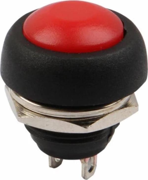 Powermaster IC-184 Yuvarlak 12 Mm Buton Aç Kapa On Off Butonu PBS33B - Image 1