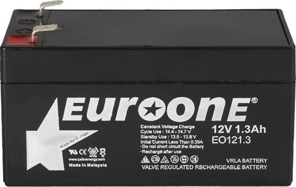 Ayt Euroone EO121.3 12 Volt 1.3 Amper Bakımsız Kuru AGM Akü 96 x 42 x 52 mm - Image 1