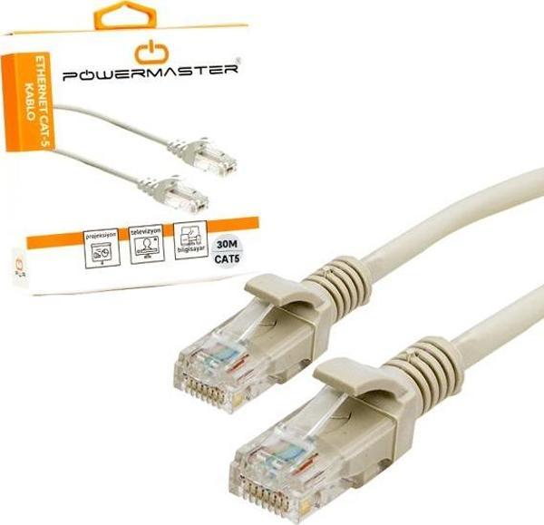 Ayt Powermaster Cat5 30 Metre Patch Network Ethernet Kablo İnternet Kablosu - Image 1