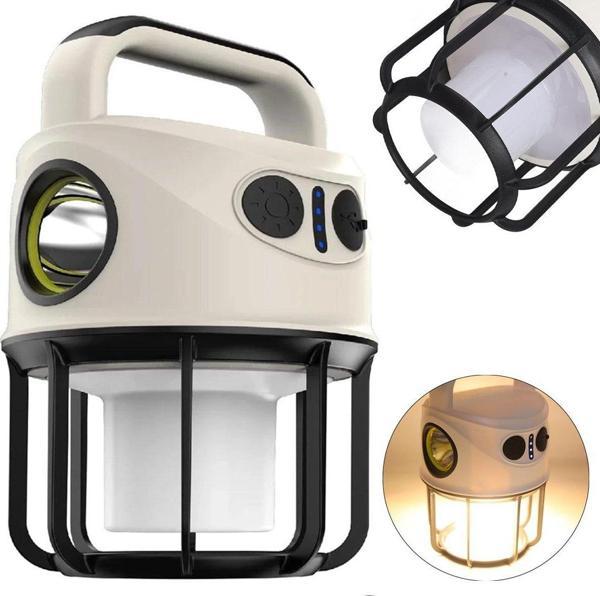Ayt Powermaster CH-22025 Çift Işıklı Kamp Lambası El Feneri PowerBank Özellikli Gün Işığı Beyaz Kamp Lambası Led Işıldak - Image 1