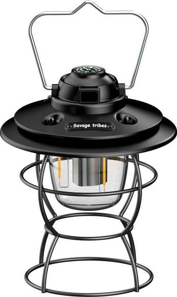 Ayt Powermaster PM-16042 Retro Led Şarjlı 3 Işık Modlu Aydınlatma Feneri Kamp Lambası Aydınlatma - Image 1
