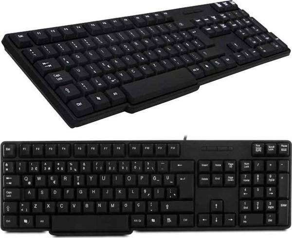 Everest KB-517U USB Q Klavye Kablolu Pc Bilgisayar Klavyesi Usb Uçlu - Image 1