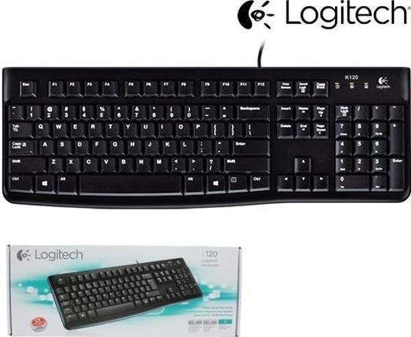 LOGITECH K120 KABLOLU STANDART Q KLAVYE - Image 1