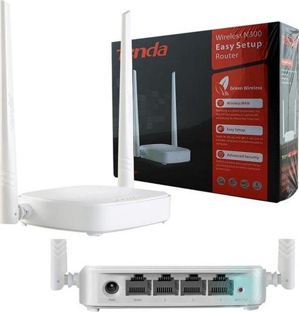 Tenda N301 4 Port 300 Mbps Router Ap Repeater Sinyal Güçlendirici Router - Image 1