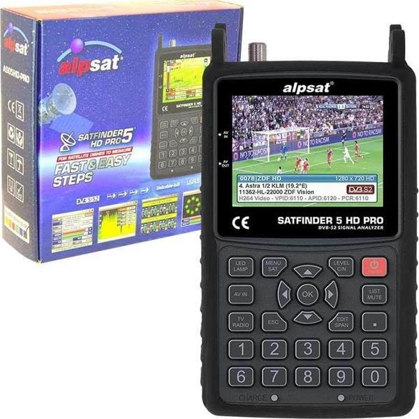 Ayt Alpsat 5 HD Pro Görüntülü Uydu Yön Bulucu Satfinder 5 Ahd Tvı Cvı Test Cihazı - Image 1