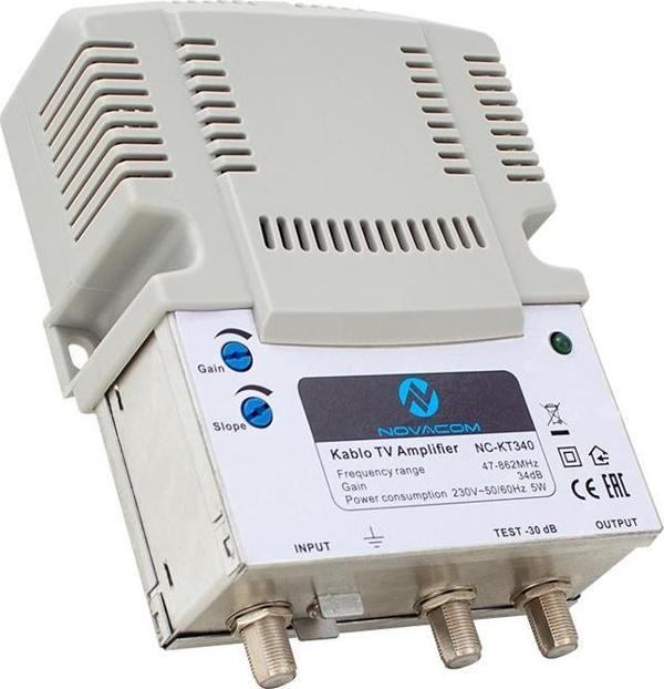 Ayt Novacom NC-KT340 47-862 Mhz 34 dB Kablo TV Amplifier Hat Yükseltici Uydu Sinyal Güçlendirici - Image 1