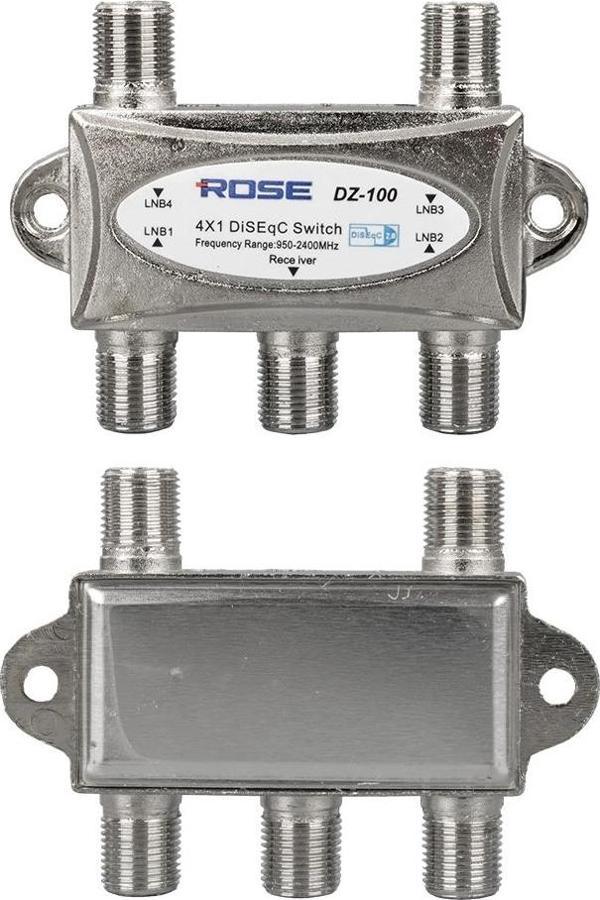 Ayt Rose DZ-100 4x1 Diseqc Switch Uydu Çanak Anten Switch 4 Girişi 1 Cihazda Toplamak İçin - Image 1