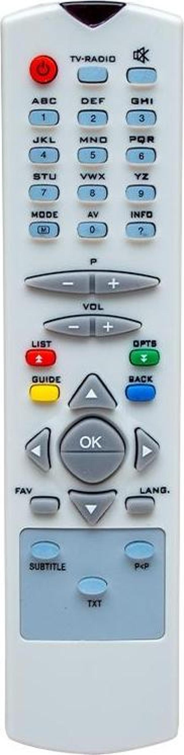 Ayt Digiturk Zap Rc-2540 Dcr 9001-9002 Vestel 35100 Uydu Alıcı Kumandası  - Image 1