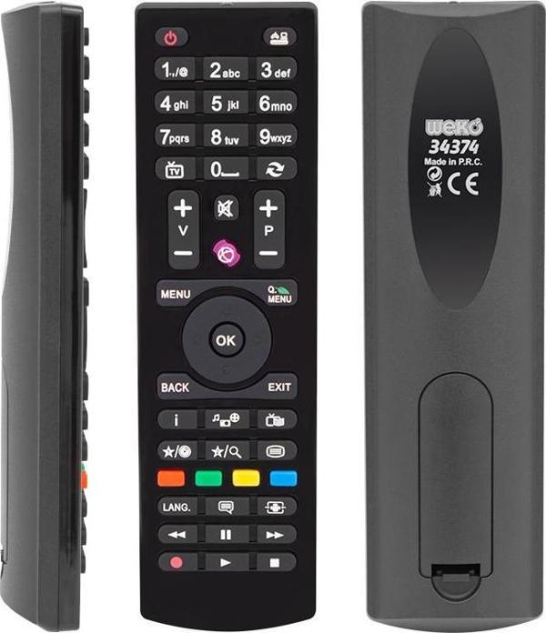 WEKO KL VESTEL-SEG-REGAL YUVARLAK GÖBEK MİNİ LCD LED TV KUMANDA (40143=34374) - Image 1