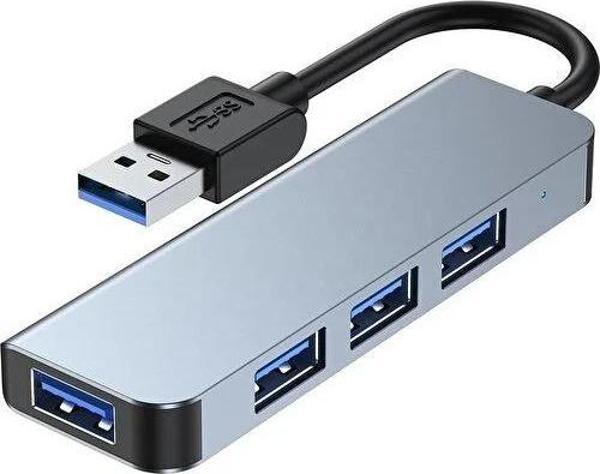 PDAteknoloji  4 In 1 USB 3.0 Hub Alüminyum Gövde USB Çoklayıcı Hub BYL-2013U - Image 1