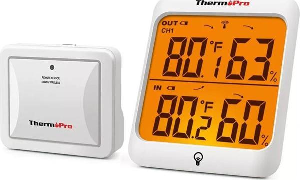 ThermoPro TP63C İç ve Dış Mekan (Sensörlü) Dijital Sıcaklık ve Nem Ölçer - Image 1