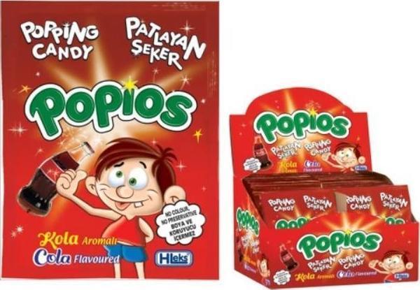 Popios Patlayan Şeker Kolalı 4 gr x 40'lı - Image 1