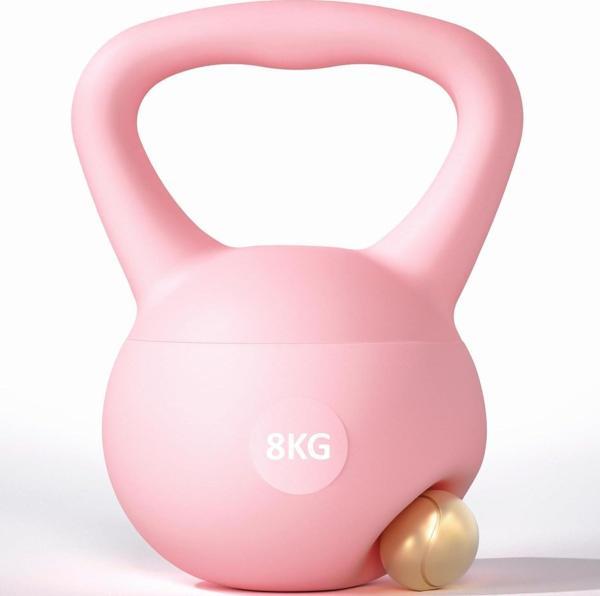 Valkyrie 8kg Soft Kettlebell Yumuşak Tabanlı Metal Kumlu  Ses Yapmaz Darbeye Dayanıklı Çift El Ağırlık - Image 1