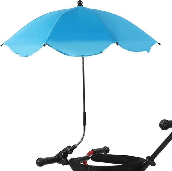 Valkyrie Bebek Arabası İçin Ayrılabilir 360 Derece Ayarlanabilir 66 cm Şemsiye - Mavi - Image 1