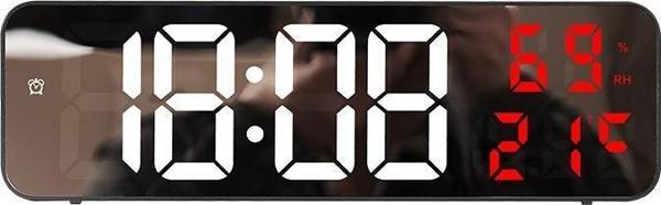 Valkyrie Nem ölçer Dereceli LED Duvar ve Masa Alarm Saati Kırmızı - Image 1