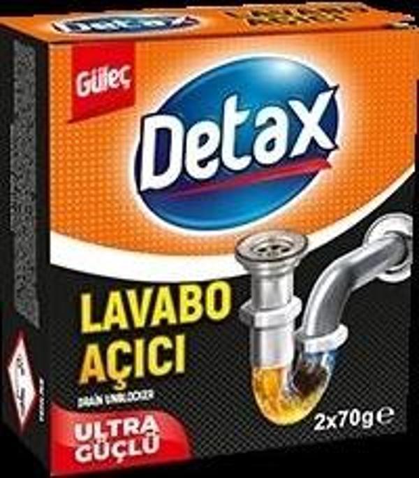 DETAX LAVABO AÇICI TOZ 2x50gr - Image 1