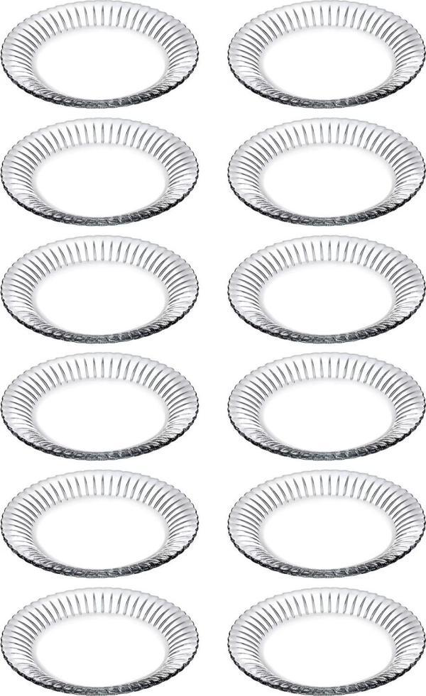 Paşabahçe frezya pasta tabak - 12 li pasta sunum tabağı 16 cm.yuvarlak 10708 - Image 1