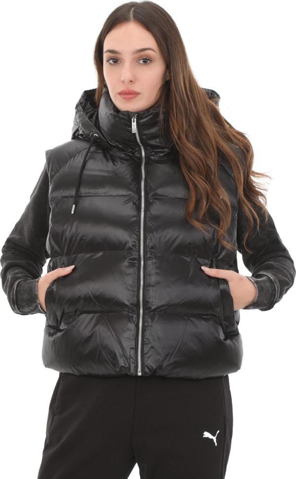 626518-01 Puma Shiny Puffer Vest Kadın Yelek Siyah - Image 1