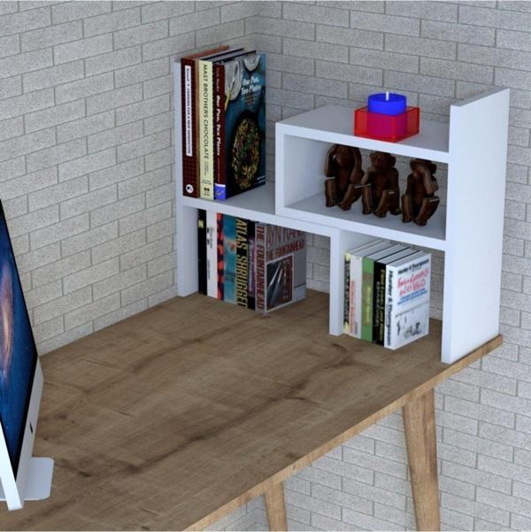 Emkawood Libro Masa Üstü Kitaplık Raf - Image 1
