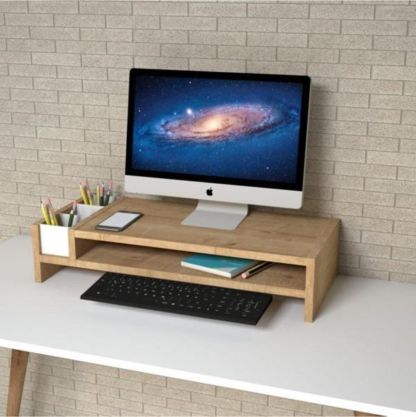 Emkawood Sally Safir Monitör Yükseltici Laptop Standı - Image 1