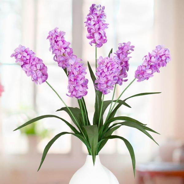 Yapay Çiçek Sümbül Demeti Lila 55*40cm 1.Kalite - Image 1