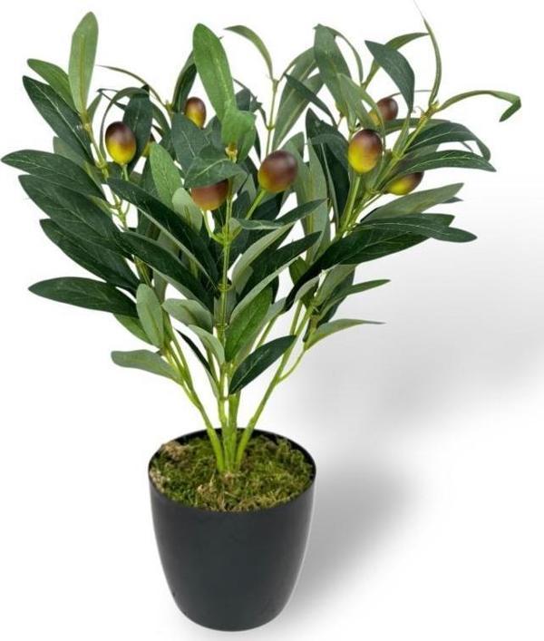 Yapay Zeytin Ağacı Saksıda 40cm 5 Dallı 10 Meyveli Yapay Çiçek Artificial Olive - Image 1