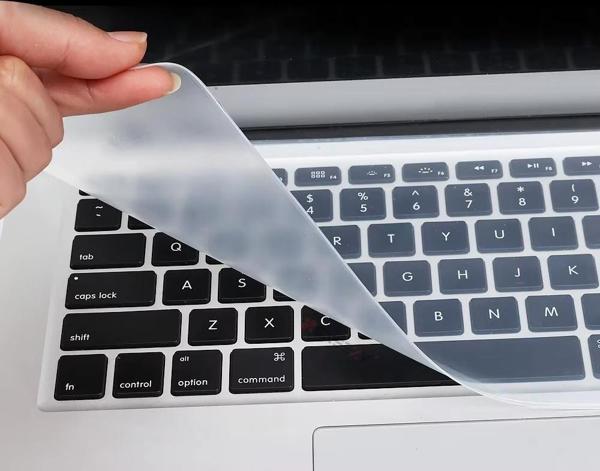 Macbook Notebook Laptop Klavye Koruyucu Toz Leke Sıvı Geçirmez Mat Şeffaf Silikon 13 inç 14 inç - Image 1