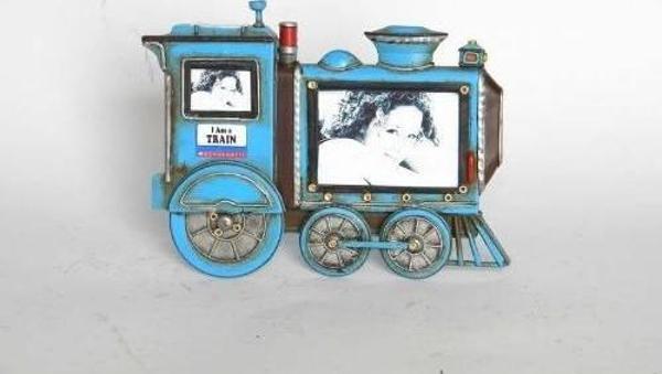 RD Train photo frame-18*3*14 Dekoratif Hediyelik Ev Ofis Aksesuarı - Image 1