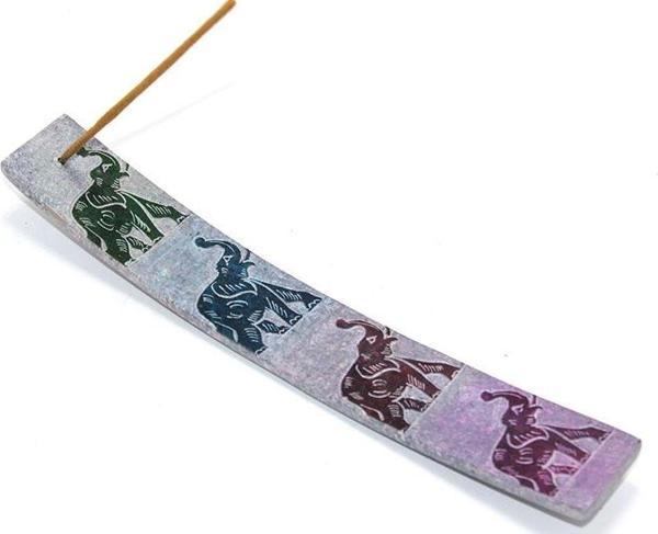 Obsidian Taşı Fil Tasarımlı Kayık Tütsülük Ksk2217 - Image 1