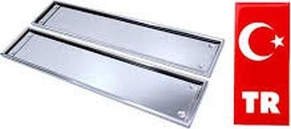 Krom Plakalık Standart+plaka Tr Bayrak Yapışma Aluminyum - Image 1